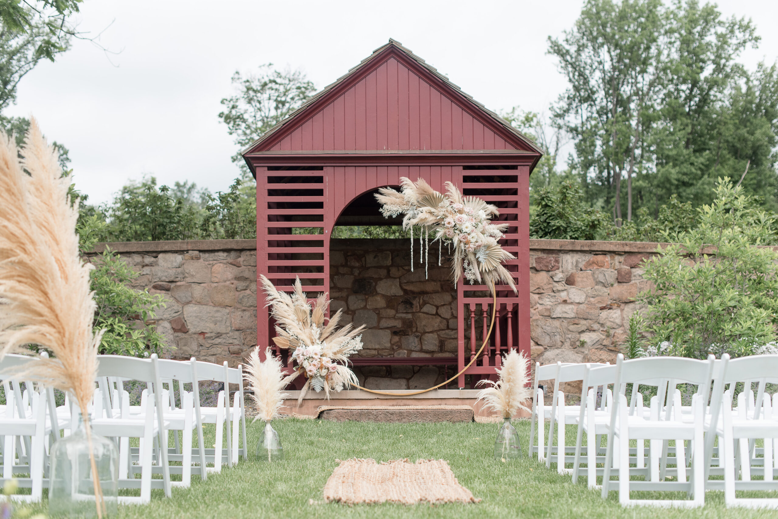 Elizabeth Furnace Garden Folly, and outdoor wedding venue in Lancaster County PA