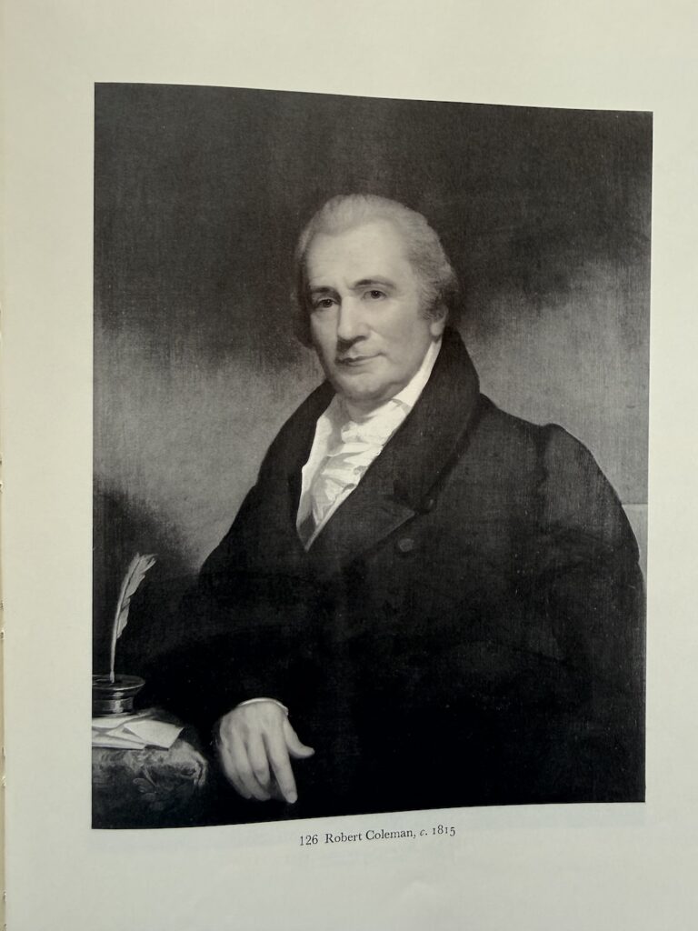 Portrait of Robert Coleman by Jacob Eichholtz, 1815