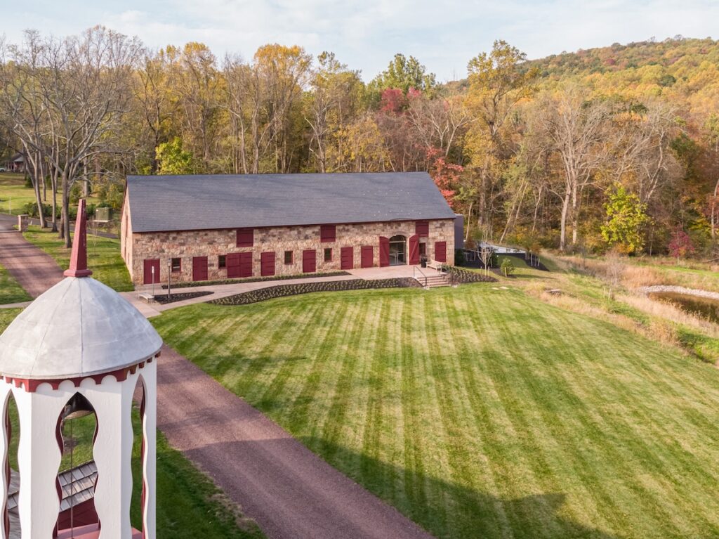 Elizabeth Furnace historic bell tower and stable and large lawn